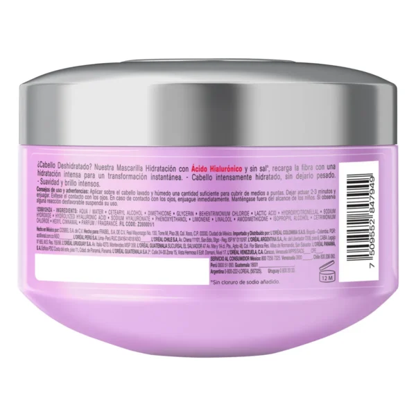 Mascarilla Capilar L´oréal Paris Elvive Hidra Hialurónico 300g - Image 5