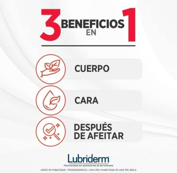 LUBRIDERM Crema Corporal Lubriderm® Men con Fragancia 400 ml - Image 4