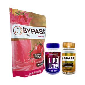 3‑Pack Lipo Ultra + Bpass BPRI + Strawberry Shake
