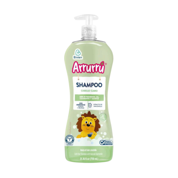 Arrurrú – Shampoo ligero para el cabello 750 ml – Manzanilla